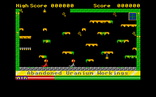 Manic Miner atari screenshot